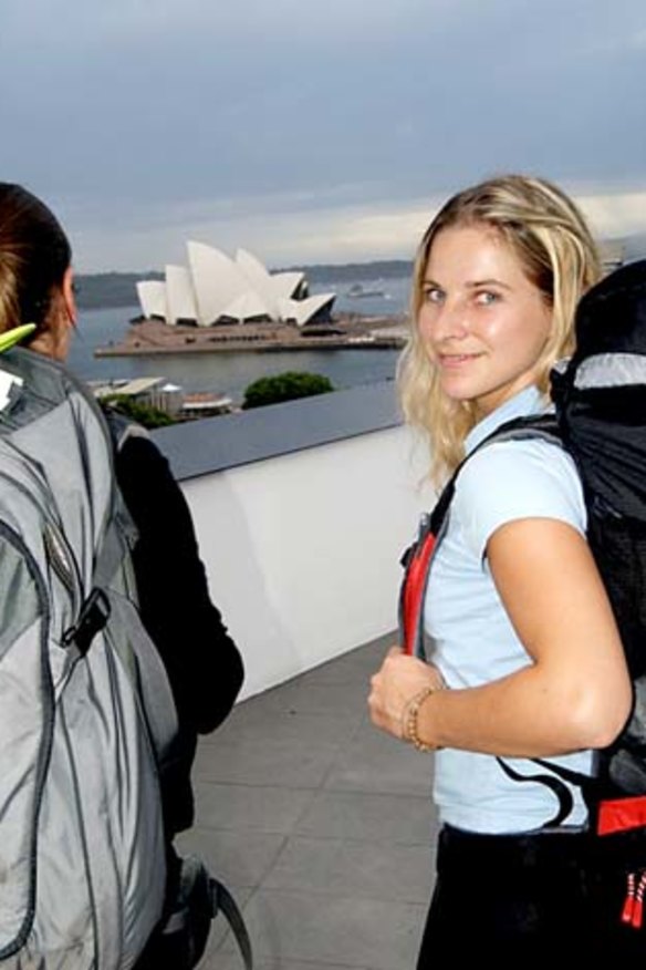 German backpacker Christine Faulhaber had to postpone travel plans and find work immediately after arriving in Sydney when she discovered how expensive Australia is.