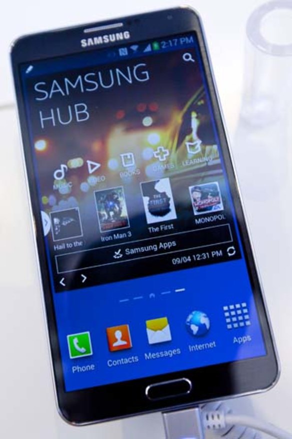 Samsung Galaxy Note 3.