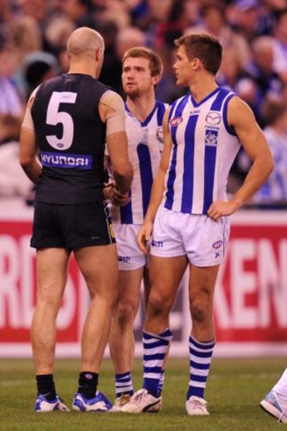 2012: Chris Judd feuls the tradition.