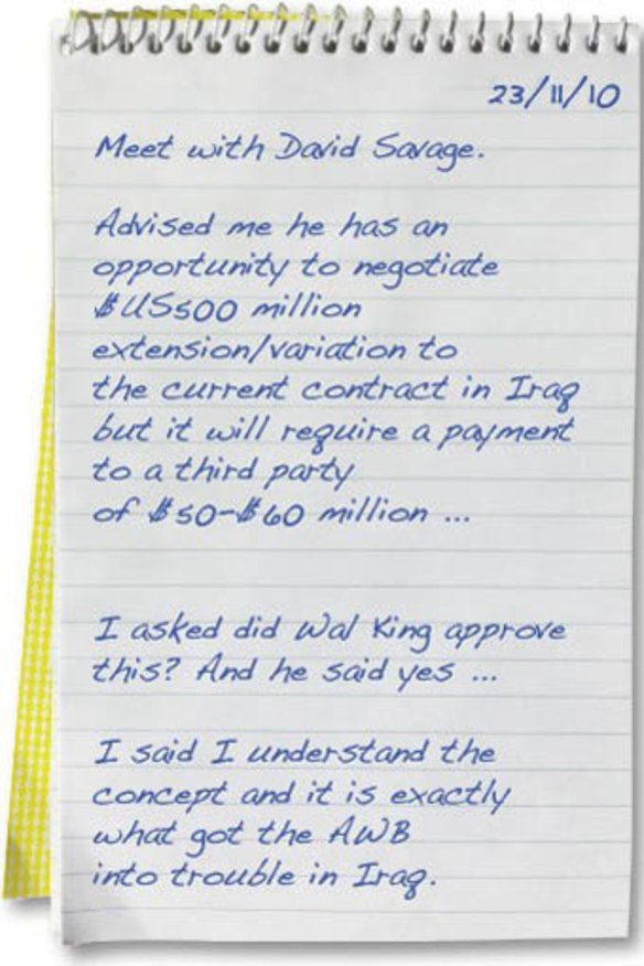 This is a digital representation of an edited version of David Stewart's notebook.