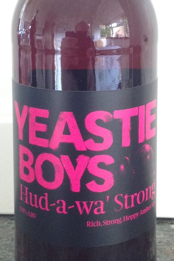 Shirt-fronting amber ale: Yeastie Boys "Hud-a-wa" Strong Amber Ale 330ml.