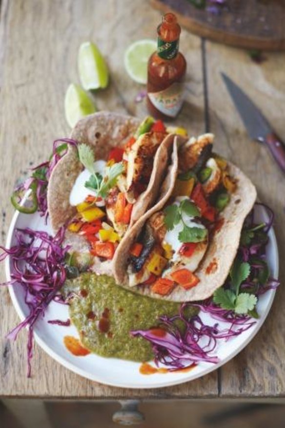 Tasty fish tacos with game-changing kiwi, lime & chilli salsa.