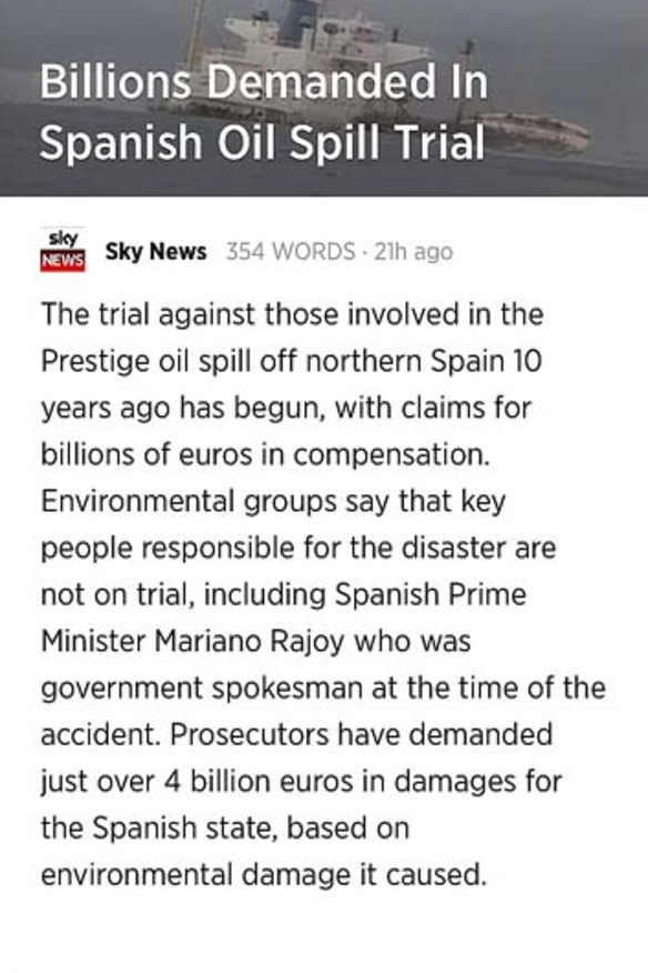 The Summly app summarised news in under 400 words.