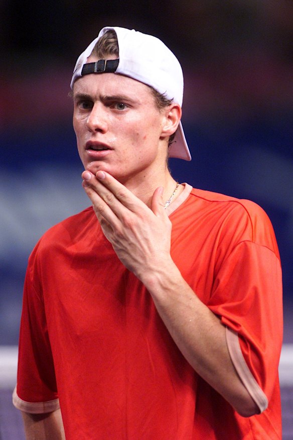 Early controversies: Lleyton Hewitt.