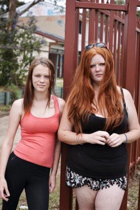 Troubled teen Bailee and single mum Erin from Struggle Street.