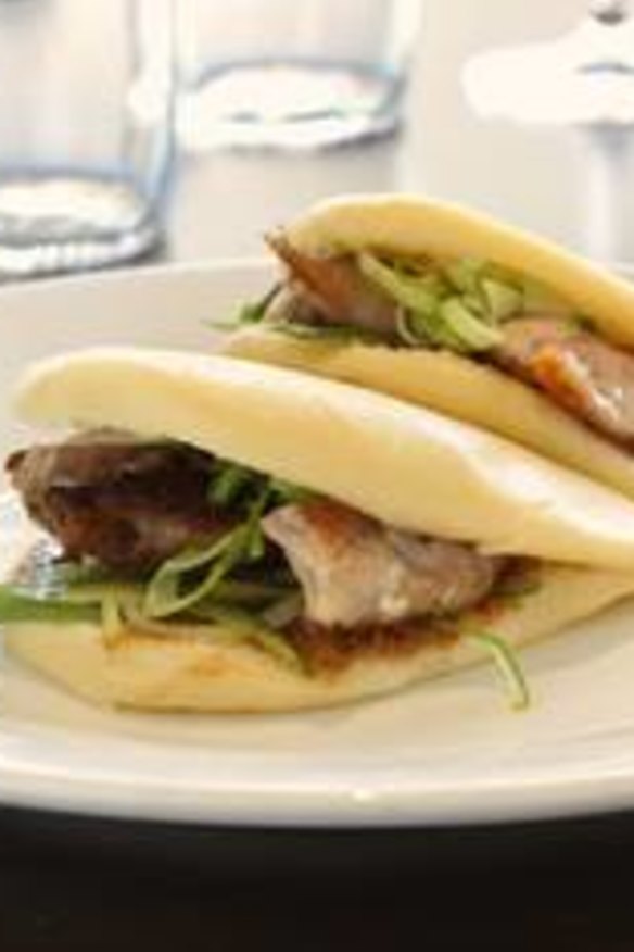 Go-to dish: quail and ginger steamed buns with hoi sin sauce.