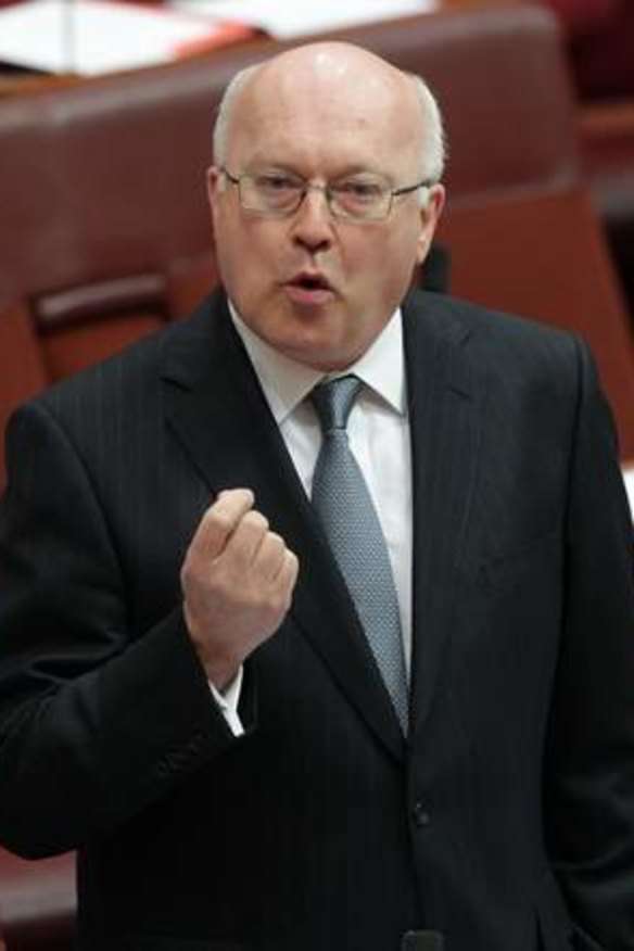 Concerned: George Brandis.