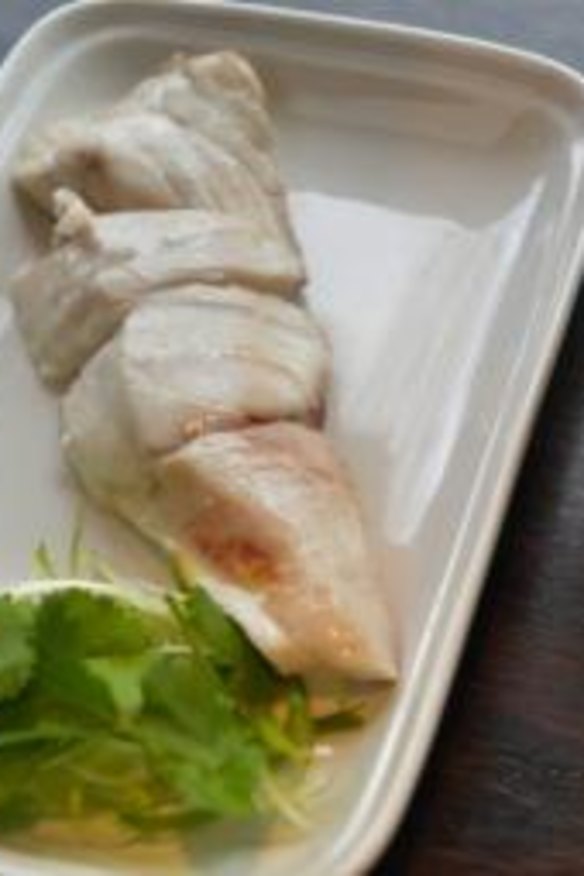 Simple pleasures: The steamed barramundi at Lau's Family Kitchen.