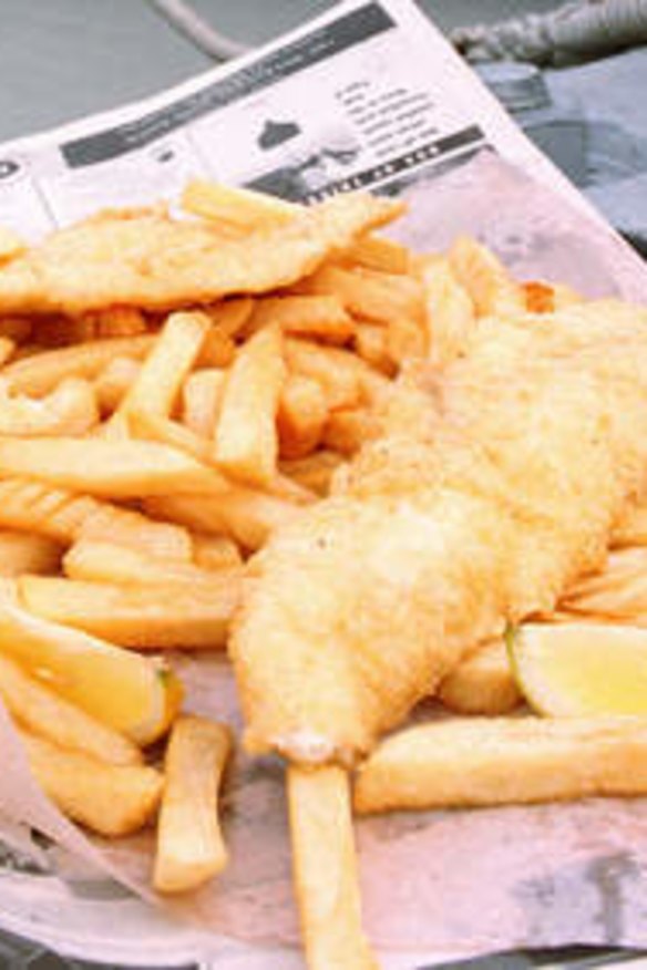 There's no need for fussy etiquette when you take your date for fish and chips by the sea.