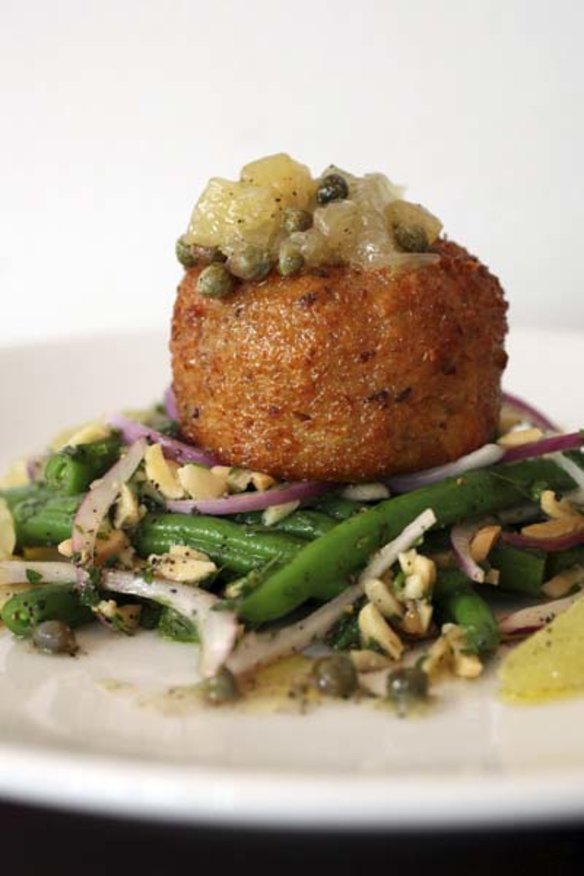 Salt cod fish cake.