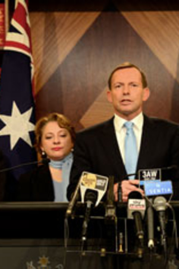 Tony Abbott, Joe Hockey and Sophie Mirabella, who lost her seat.