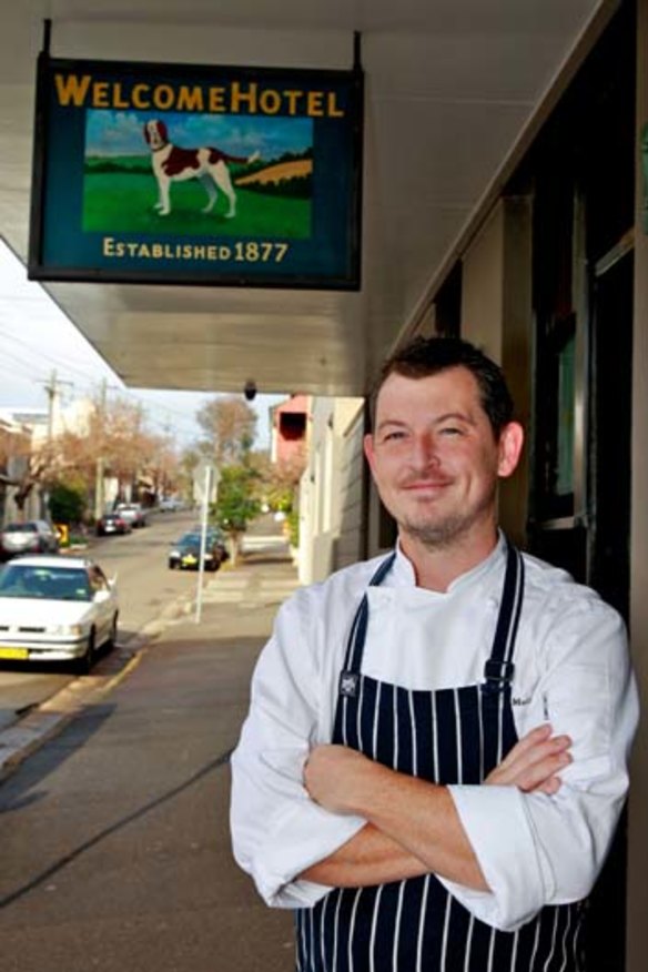Greetings: Chef Daniel Mulligan will make his own dishes at home in the Welcome Hotel.