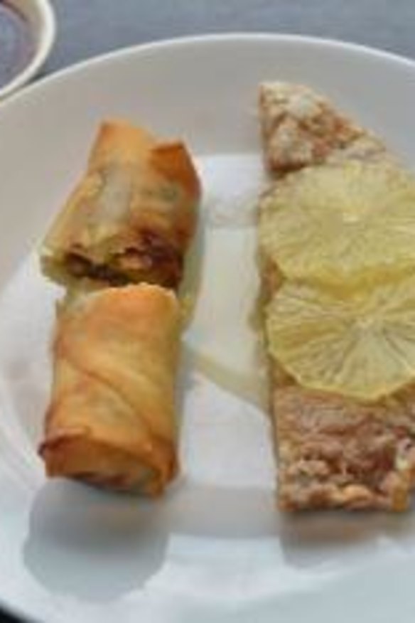 Cantonese: The lemon duck with dim sum at Lau's Family Kitchen.