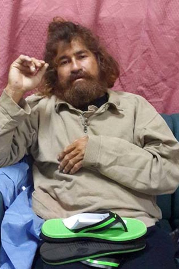 'I didn't want to die of starvation': Alvarenga after he was rescued.