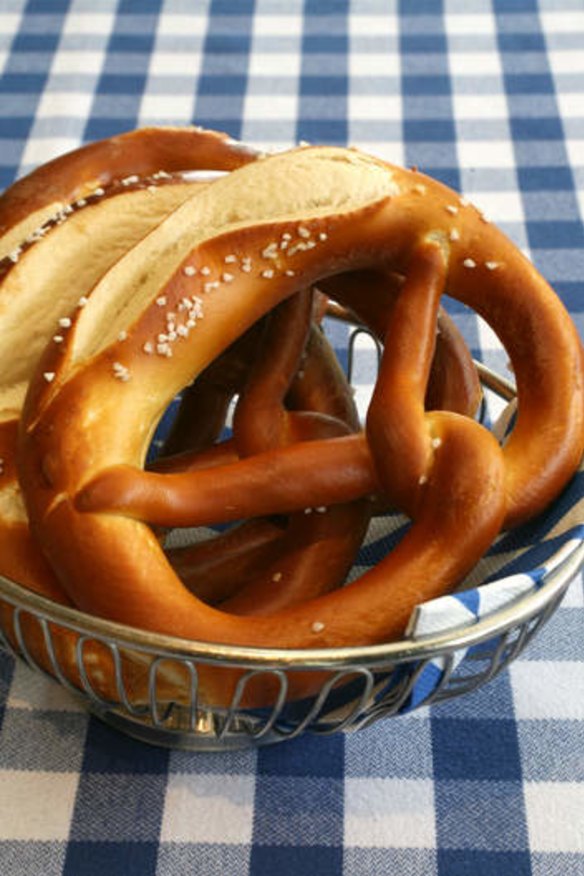 House baked pretzels are on the menu for the German matches at Lowenbrau.