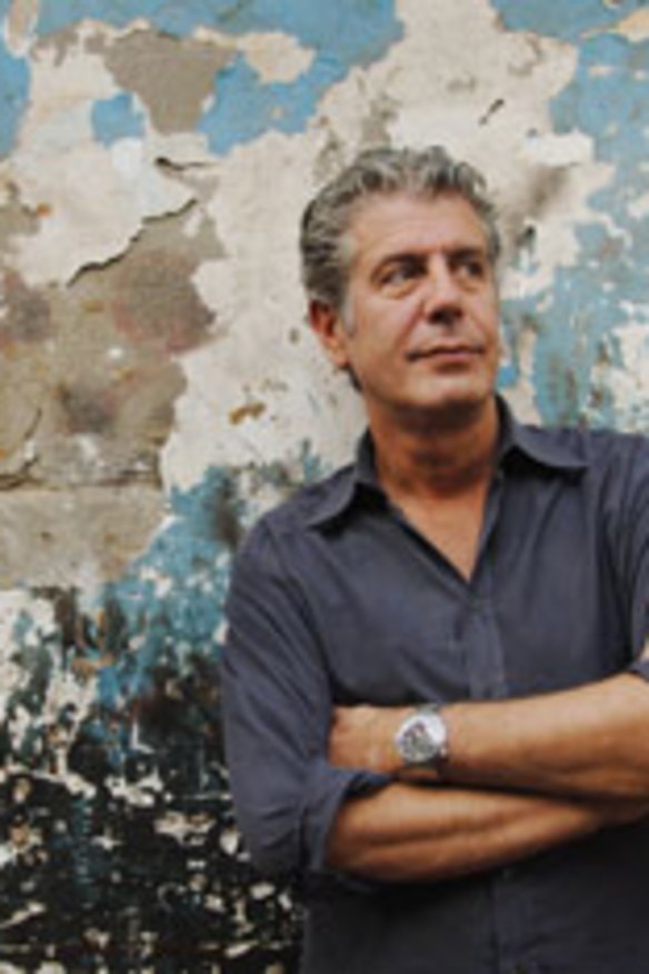 Travelling foodie Anthony Bourdain.