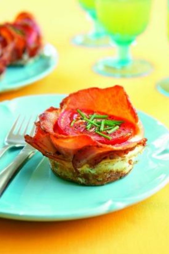 Gluten-free: Egg and Bacon Pies from "High Tea", published by Viking.