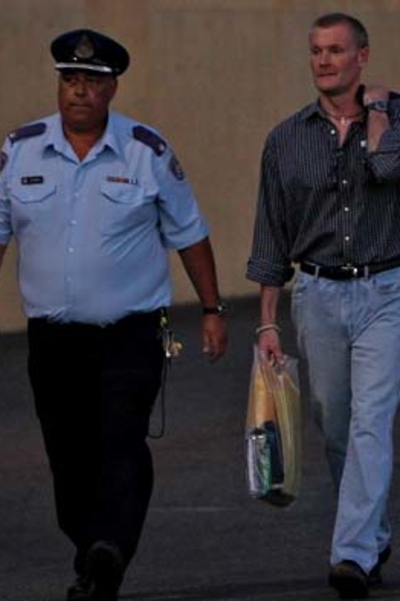 Gordon Wood walks free from the Goulburn Correctional Centre.