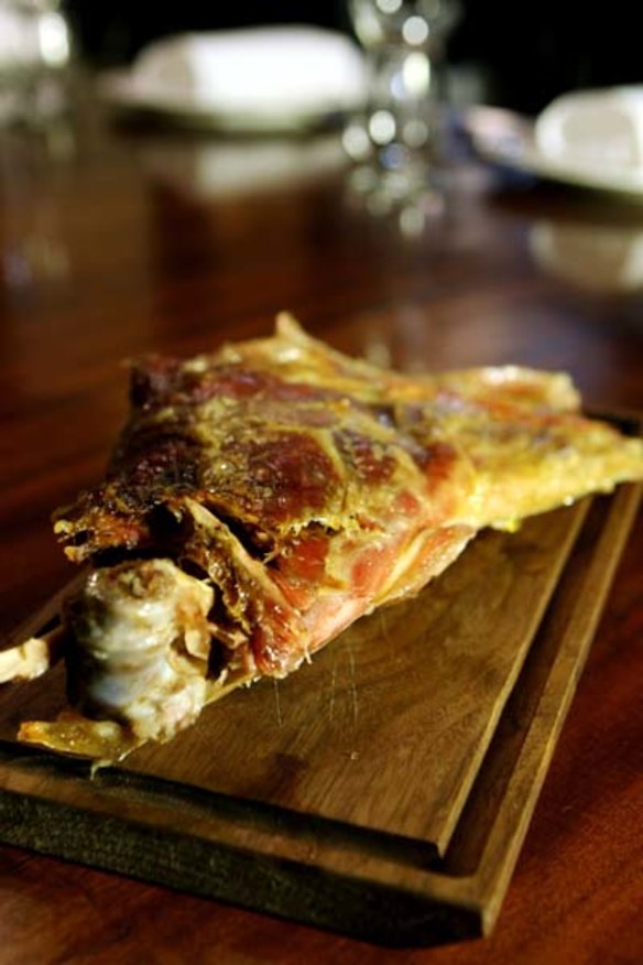 The one dish you must try ... Cordero a la cruz - Suffolk lamb from the asado grill, $42.
