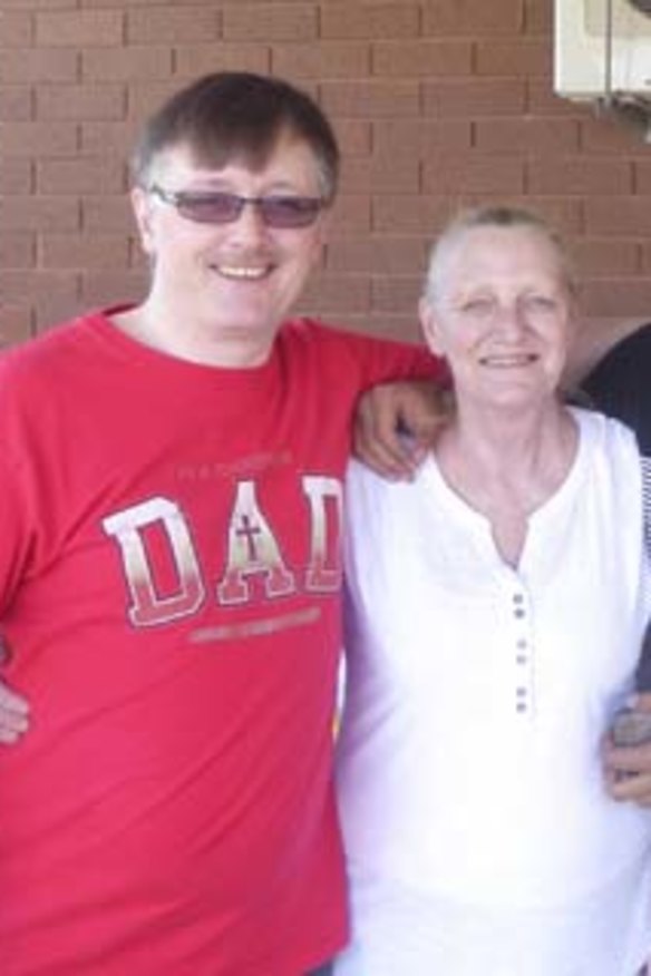 Haunting memories: Morna with her sons, Brad and Orisi (top).