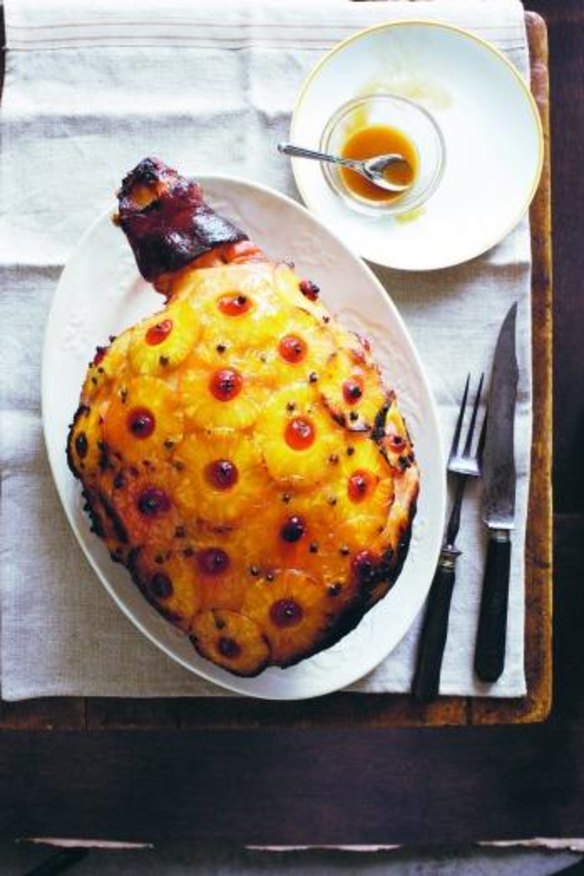 King of the table: Christmas barbecued glazed ham.