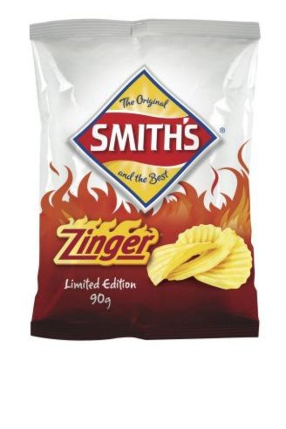 Smith's limited edition Zinger chips. Get 'em while they're (not that) hot.