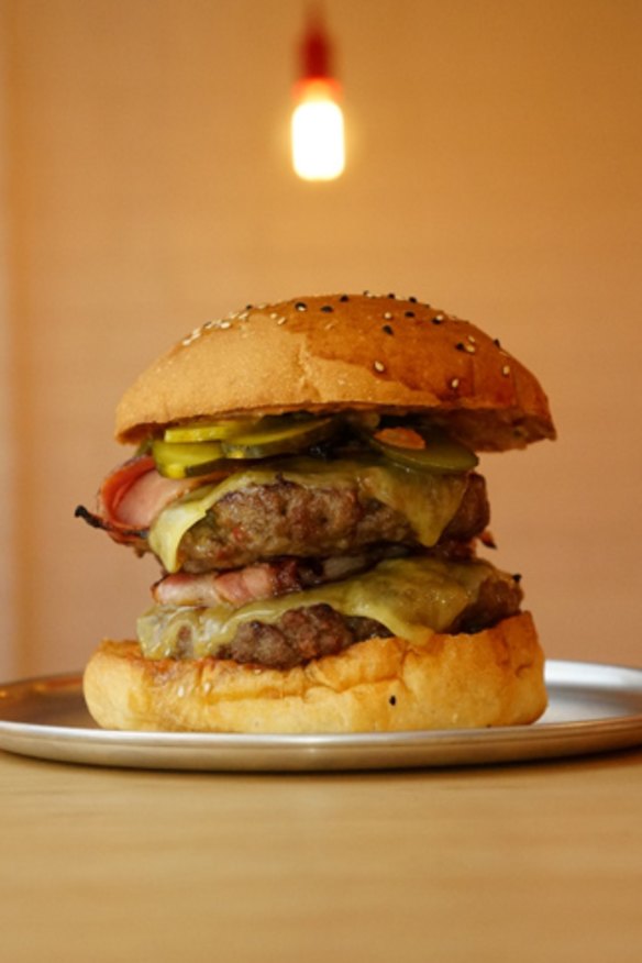 Badger & Brown's Chuck Norris burger.