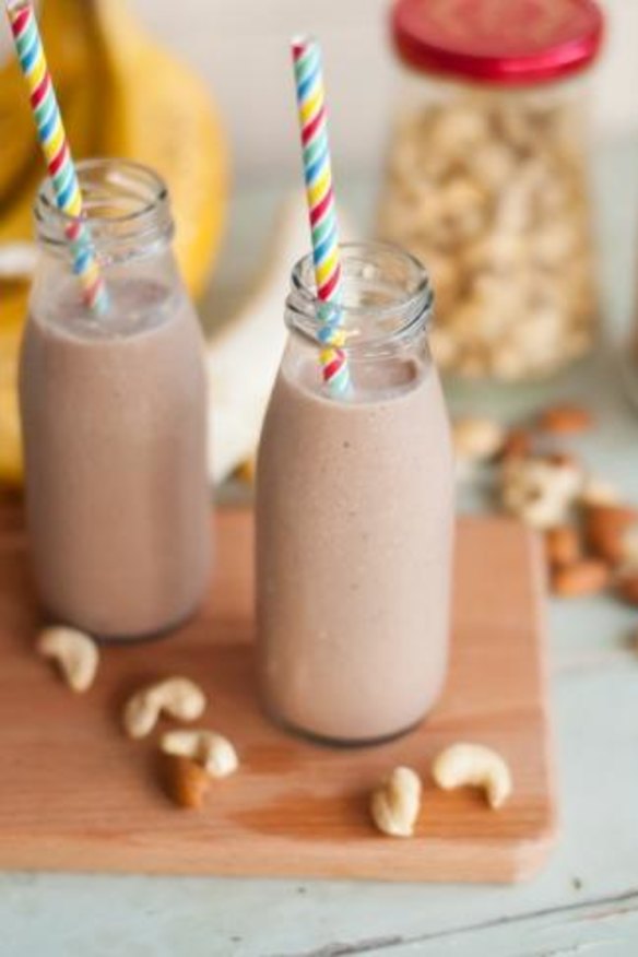 The banana, cashew and cacao smoothie.