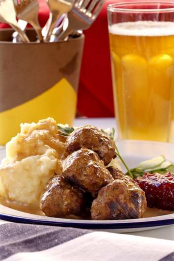 Dish of choice ... Swedish meatballs with mashed potato, onion gravy and lingonberry jam, $18.