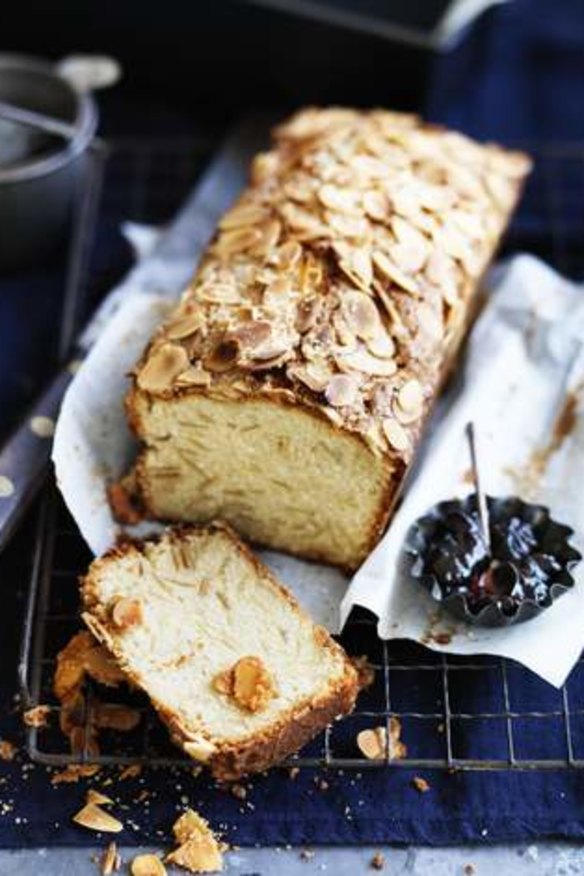 Fine crumb: Toasted almond madeira cake.