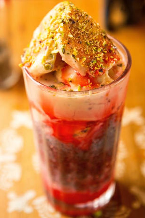 Bombay Falooda kulfi sundae.