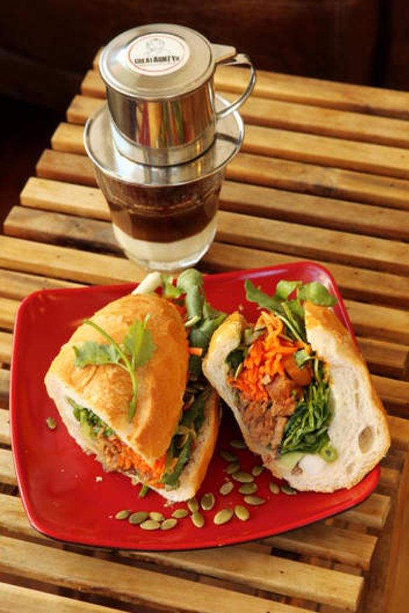 Fast and fresh: Great Aunty Three's pork Banh mi.