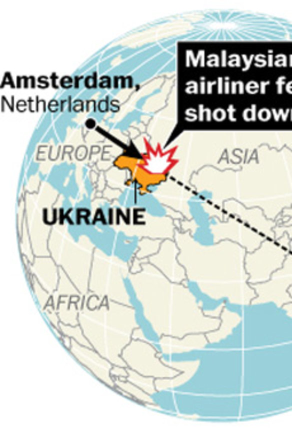 Where the plane crashed.