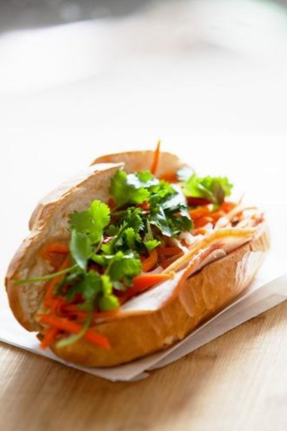 Nhu Lan's bargain barbecue pork bahn mi.