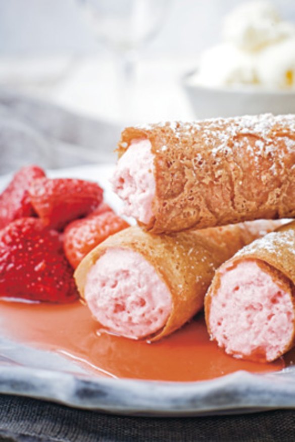 Guy Grossi's strawberry cannoli, from Love Italy.