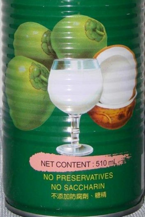 Greentime Natural Coconut Drink imported by a Sydney firm.