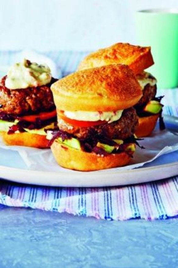 Classic with a twist: Aussie Beef Burger with the lot on a paleo bun.