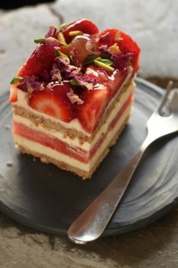 Black Star Pastry's strawberry watermelon cake. 