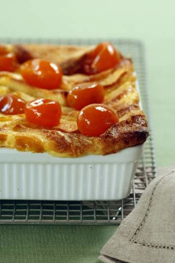 Jeremy and Jane Strode's candied cumquat bread and butter pudding