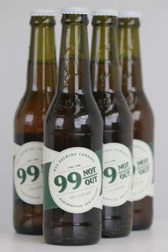 Cricket inspired ... The MOA Brewing Company SKW Pale Ale, 99 Not Out.
