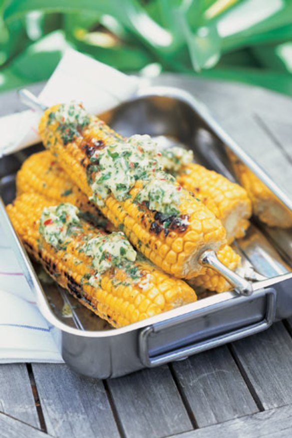 Corn with chilli lime butter