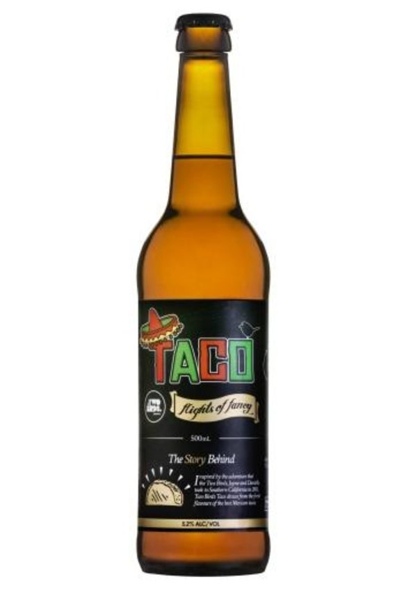 Two Birds' Taco beer.