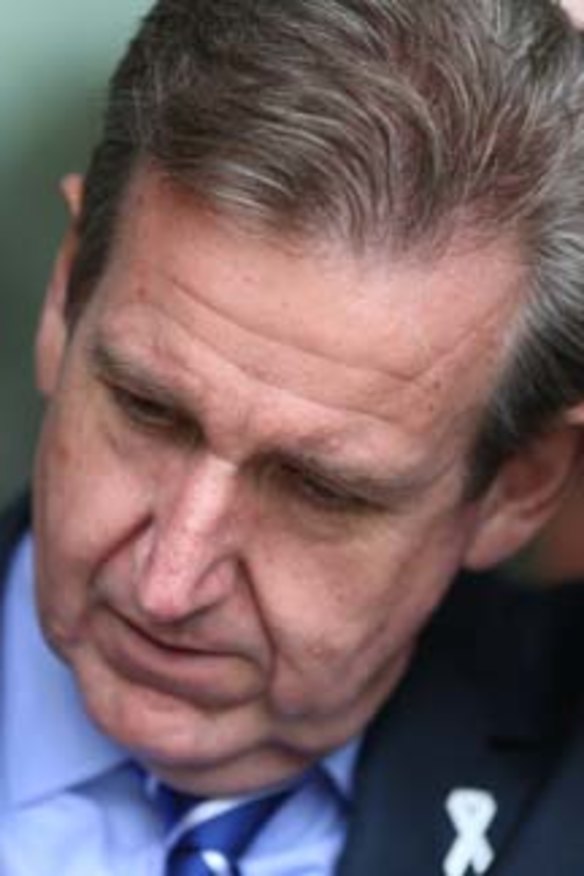 Resigns as NSW Premier: Barry O'Farrell.