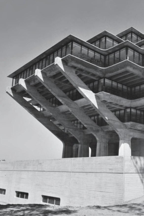 Geisel Library, University of California, San Diego, California, USA, 1970 by William Pereira & Associates. Courtesy University of California, San Diego. From This Brutal World