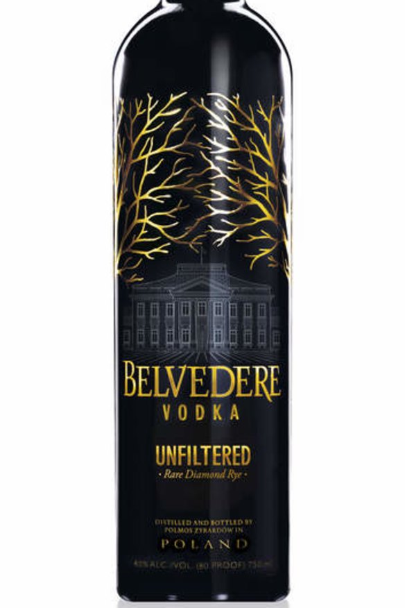 Bold taste ... Belvedere Unfiltered vodka.