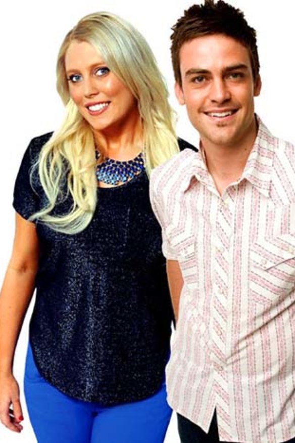 Under fire ... radio presenters Mel Greig and Michael Christian.