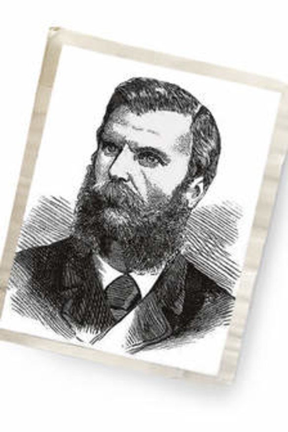An artist's impression of bushranger Captain Moonlite.