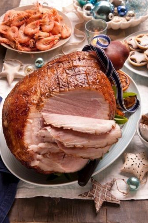 Slice of heaven: Hard to beat a fine leg of ham over the festive season.