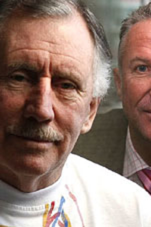 Ian Chappell (left) and Ian Botham.