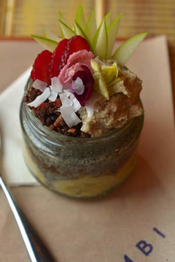Party in a jar: Combi's layered chia parfait.